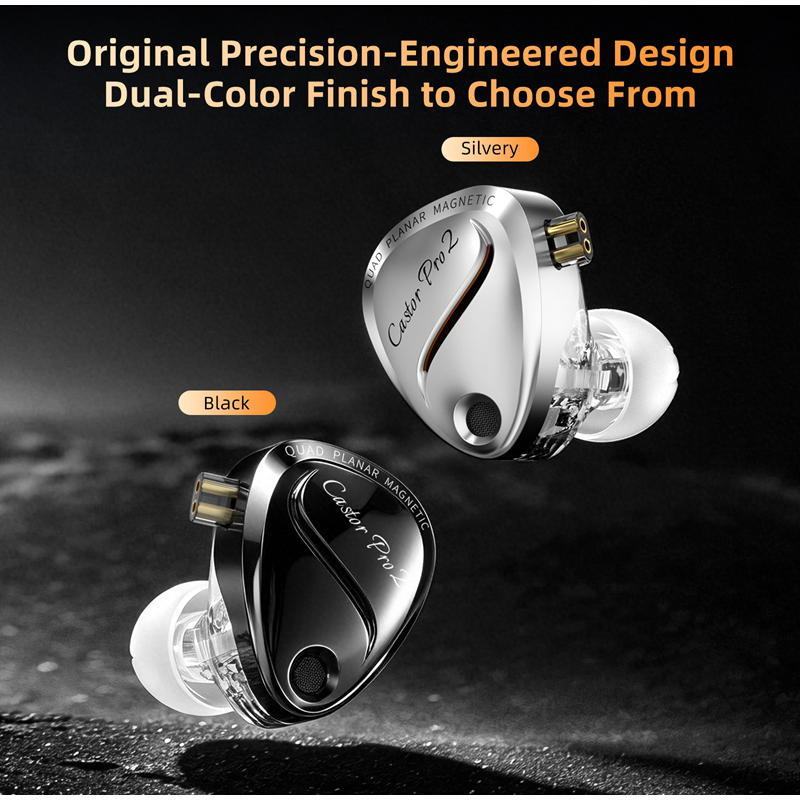 Type C Wired Earphones With Mic - KZ Castor Pro 2, Earphone IEM