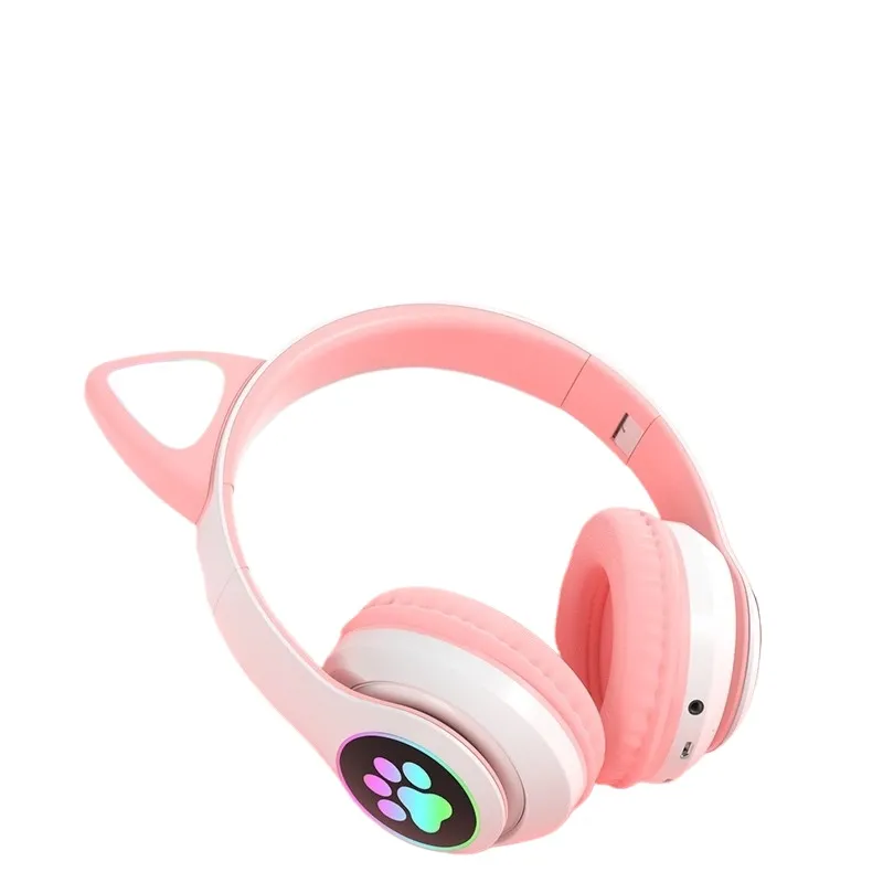 Headphone Bluetooth Bentuk Tel - Cat Ear Bluetooth Headset Led ulasan dan harga