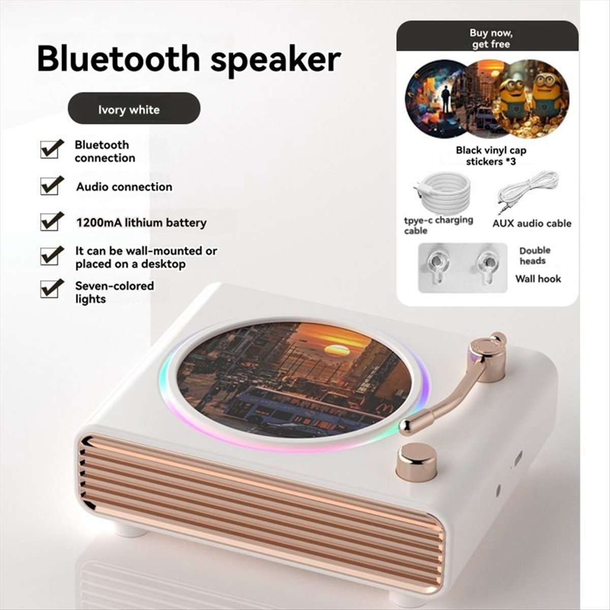 *X07A Speaker Bluetooth Retro  - Speakers ulasan dan harga