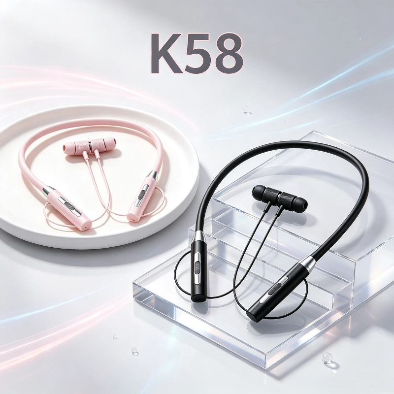 Headset Bluetooth K58 terbaru, - Magnetic Neckband Sports Earphones ulasan dan harga