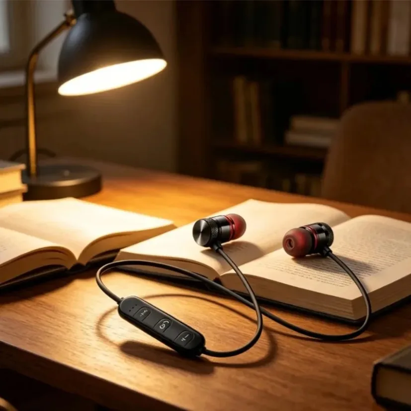 Headset Bluetooth dengan Tali  - Magnetic Neckband Sports Earphones ulasan dan harga