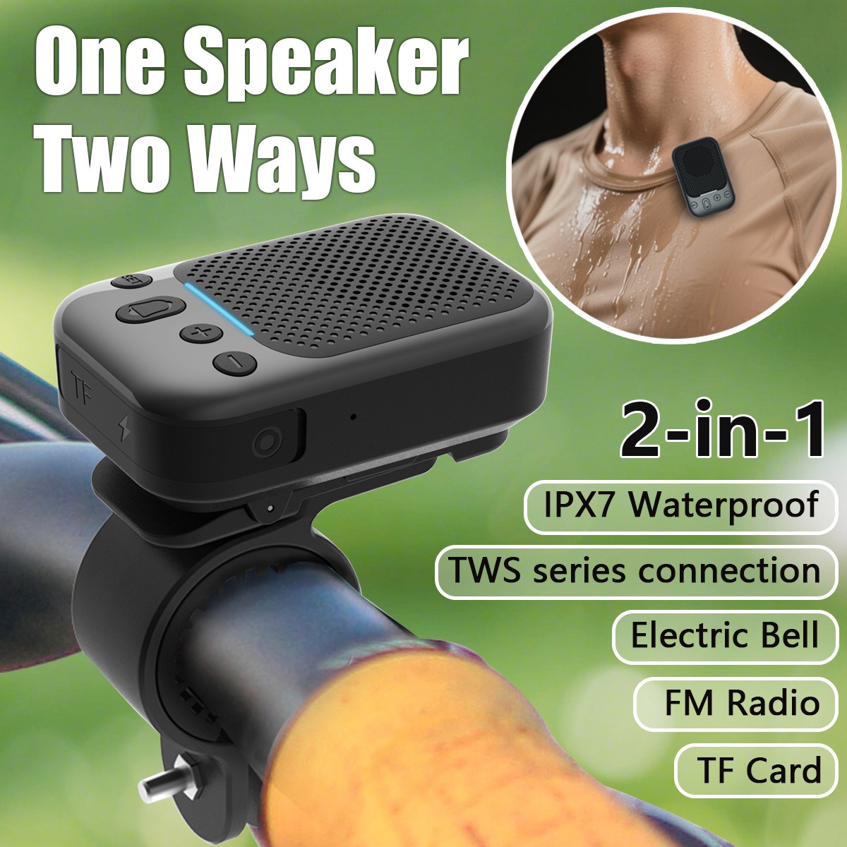 Speaker Mini Bike Nirkabel Blu - Portable Bluetooth Speaker Waterproof Ipx7 ulasan dan harga