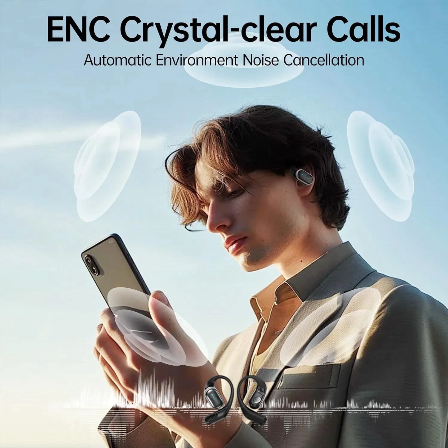 Headphone Open-Ear dengan Keny - Type C Wired Earphones With Mic ulasan dan harga