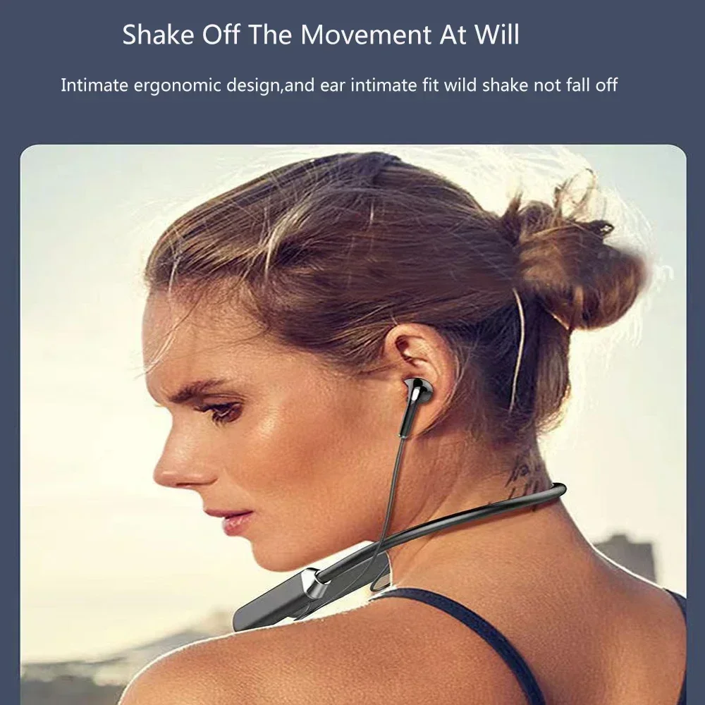 Headphone Nirkabel Bluetooth 5 - Magnetic Neckband Sports Earphones ulasan dan harga