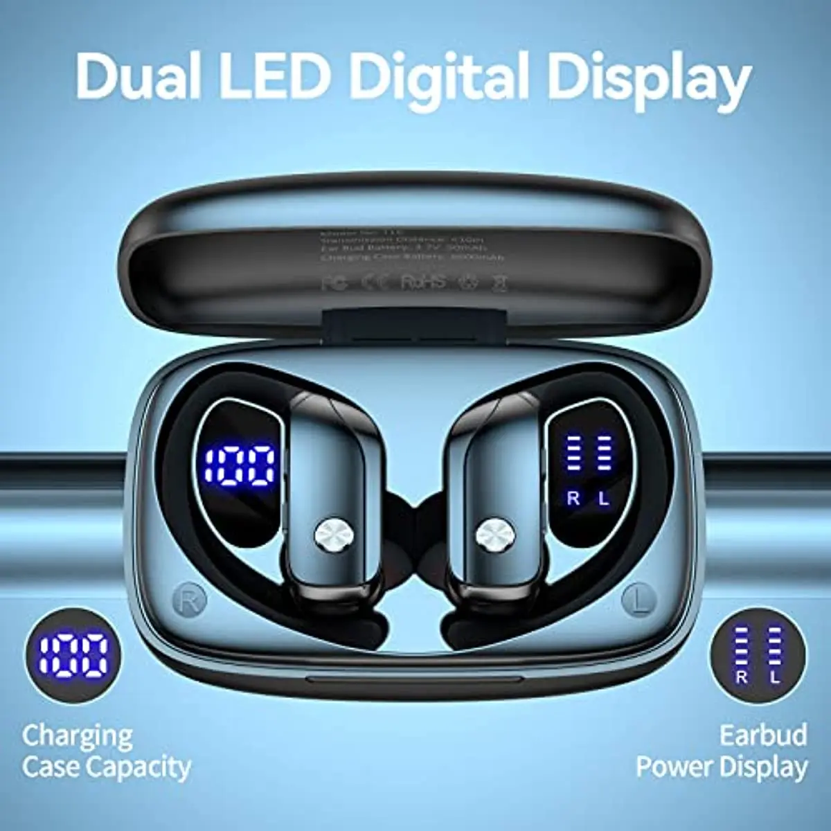 Earbud nirkabel Earphone Bluet - Anc Wireless Over Ear Headphones ulasan dan harga