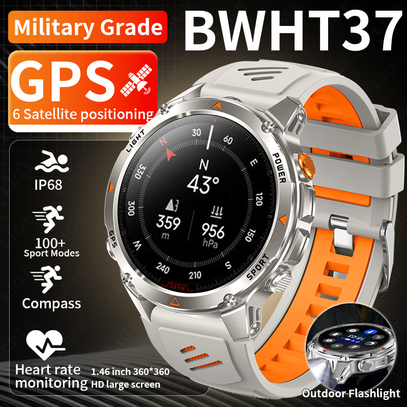 LIGE Jam Tangan Pintar GPS Tan - Smartwatches ulasan dan harga