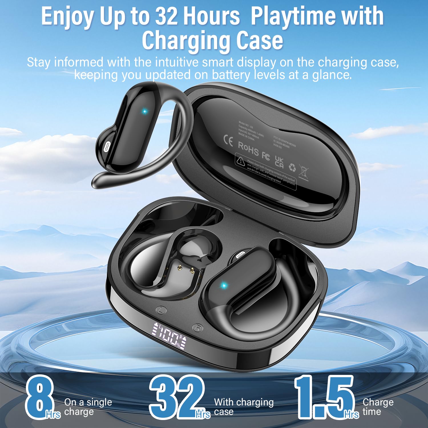 Earbud Open-Ear 2026 Bluetooth - Type C Wired Earphones With Mic ulasan dan harga