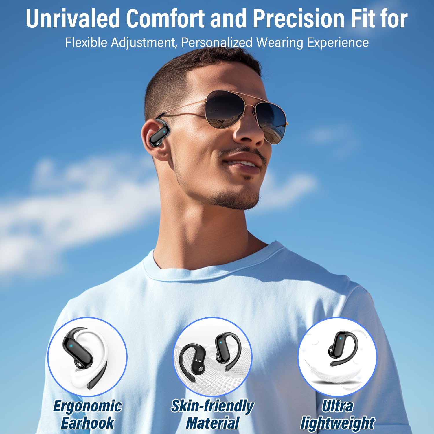 Earbud Open-Ear 2026 Bluetooth - Type C Wired Earphones With Mic ulasan dan harga