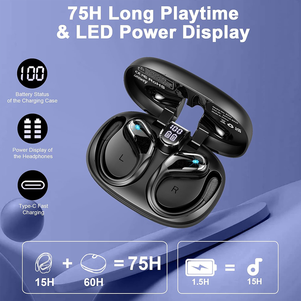 Earbud Nirkabel Olahraga, Head - Sleep Mask Headphones Bluetooth ulasan dan harga