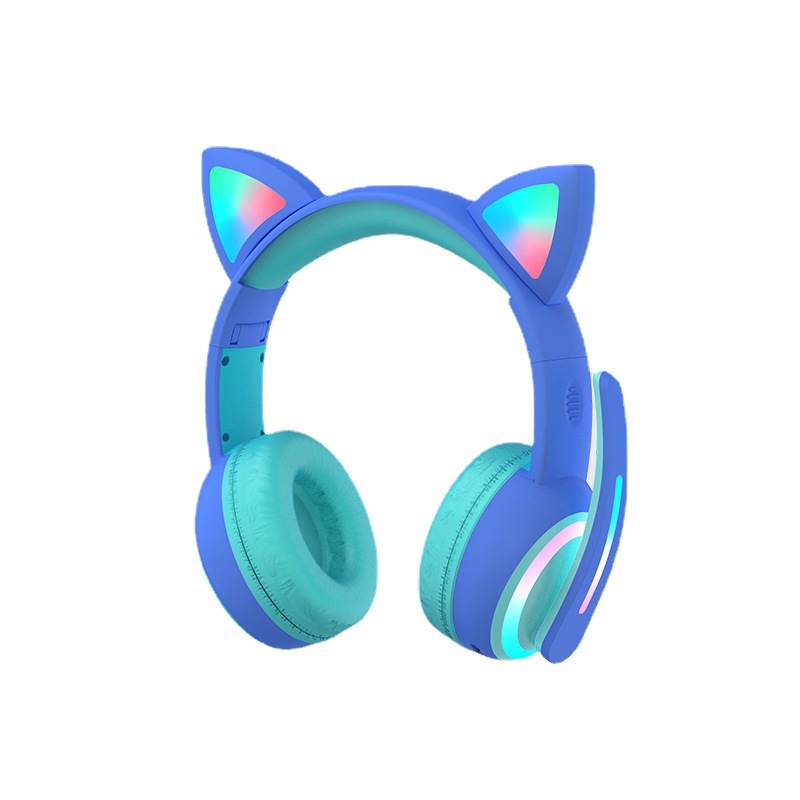 Headphone Bluetooth dengan Des - Cat Ear Bluetooth Headset Led ulasan dan harga